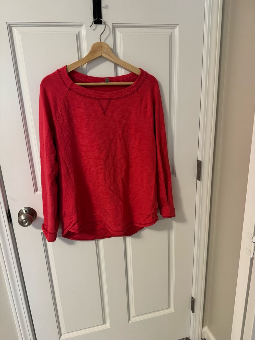 Women’s Coral Long-Sleeve Top